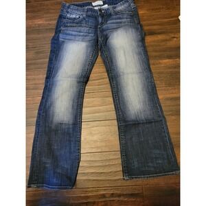 Maurices Ashlyn Bootcut‎ Jeans Medium Wash Blue Denim Size 9/10 Reg Regular 506